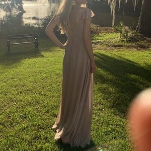 Birdy Grey taupe bridesmaid dress in extra small